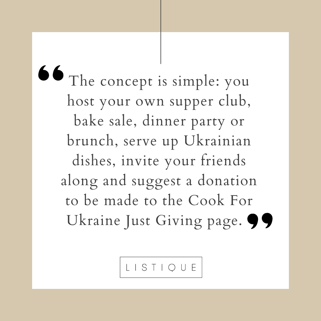 listique_uk's tweet photo. Co-founded by Alissa Timoshkina, Olia Hercules &amp; Clerkenwell Boy, Cook For Ukraine is raising money for UNICEF's Ukraine appeal. 💙💛

Read more at Listique Magazine and get involved with Cook For Ukraine here: https://t.co/tmJRrVEDrC

#CookForUkraine #StandWithUkraine https://t.co/nxdScMyKLJ
