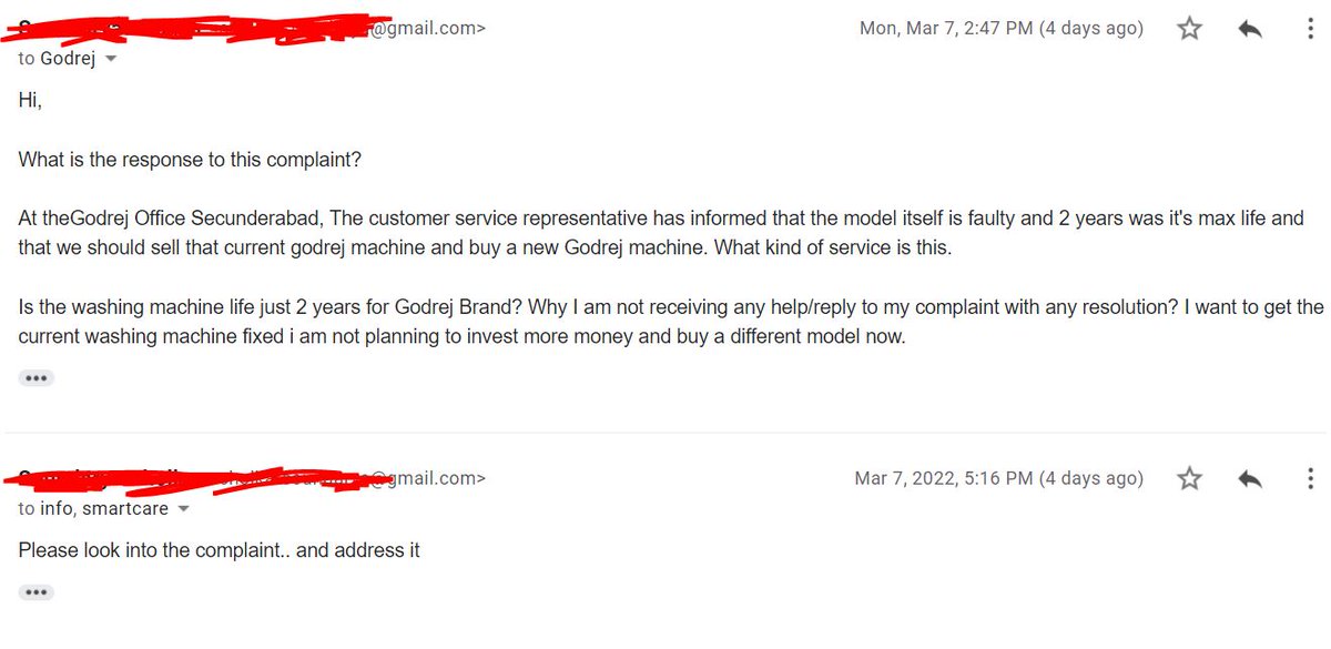 user636477go's tweet photo. @GodrejGroup @GodrejAppliance @GodrejAndBoyce 
Please  look into this. Complaint no. 298339 https://t.co/QrLcgPYxBA