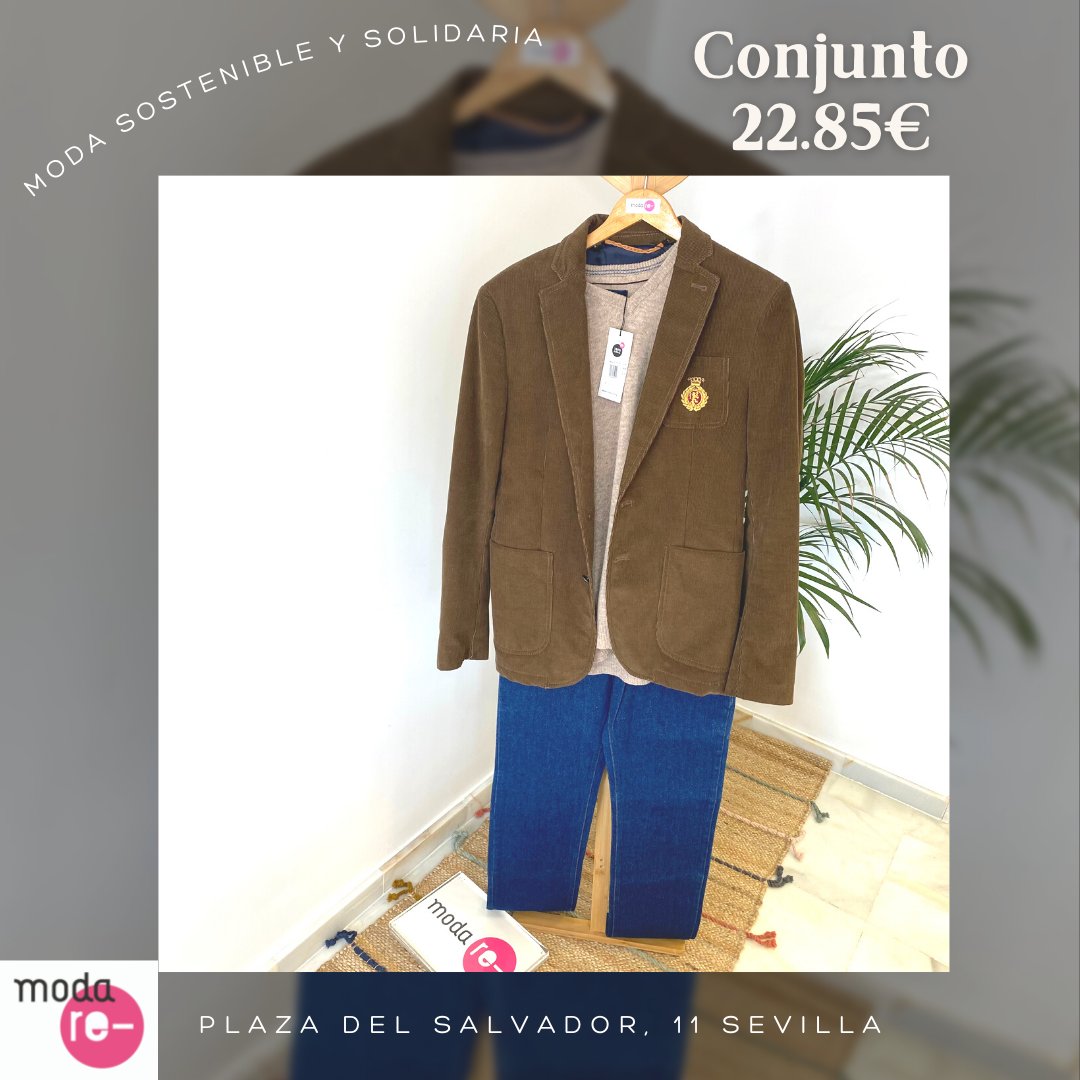 ModareSevilla's tweet photo. ¿Ganas de finde?🥳 Con este conjunto arrasarás, no solo de viernes a domingo😏
🧥Chaqueta: 8.95€.
👕Jersey: 5.95€.
👖Pantalón: €.
👉Plaza del Salvador, 11.⌚De lunes a viernes de 10 a 14 y de 17 a 20:30. Sábados de 10 a 14.
#ootd #lookinvierno #Sevilla #moda #segundamano https://t.co/eJfUvFH58J