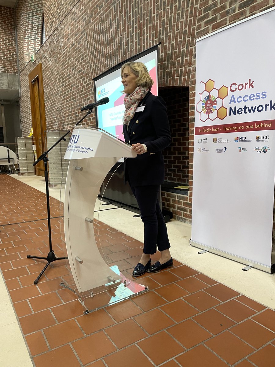 ⁦<a href="/deirdre_dore/">Deirdre Creedon</a>⁩ setting out the work of the Access Office ⁦<a href="/MTU_ie/">Munster Technological University</a>⁩ ⁦<a href="/MTUCork_Access/">MTU Cork Campus Access Service</a>⁩ at this morning’s great session of ⁦<a href="/AccessCork/">Cork Access Network</a>⁩ #corkcan outstanding access example-  MTU graduate internship and traveler education initiative