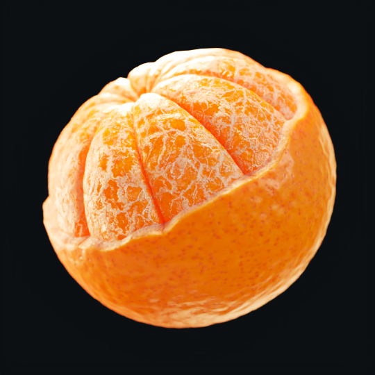 Sanctus_Art's tweet image. Thicker fruit peel, squashed it a bit more on the poles and here is the final result 🍊 #B3d #ProceduralShader