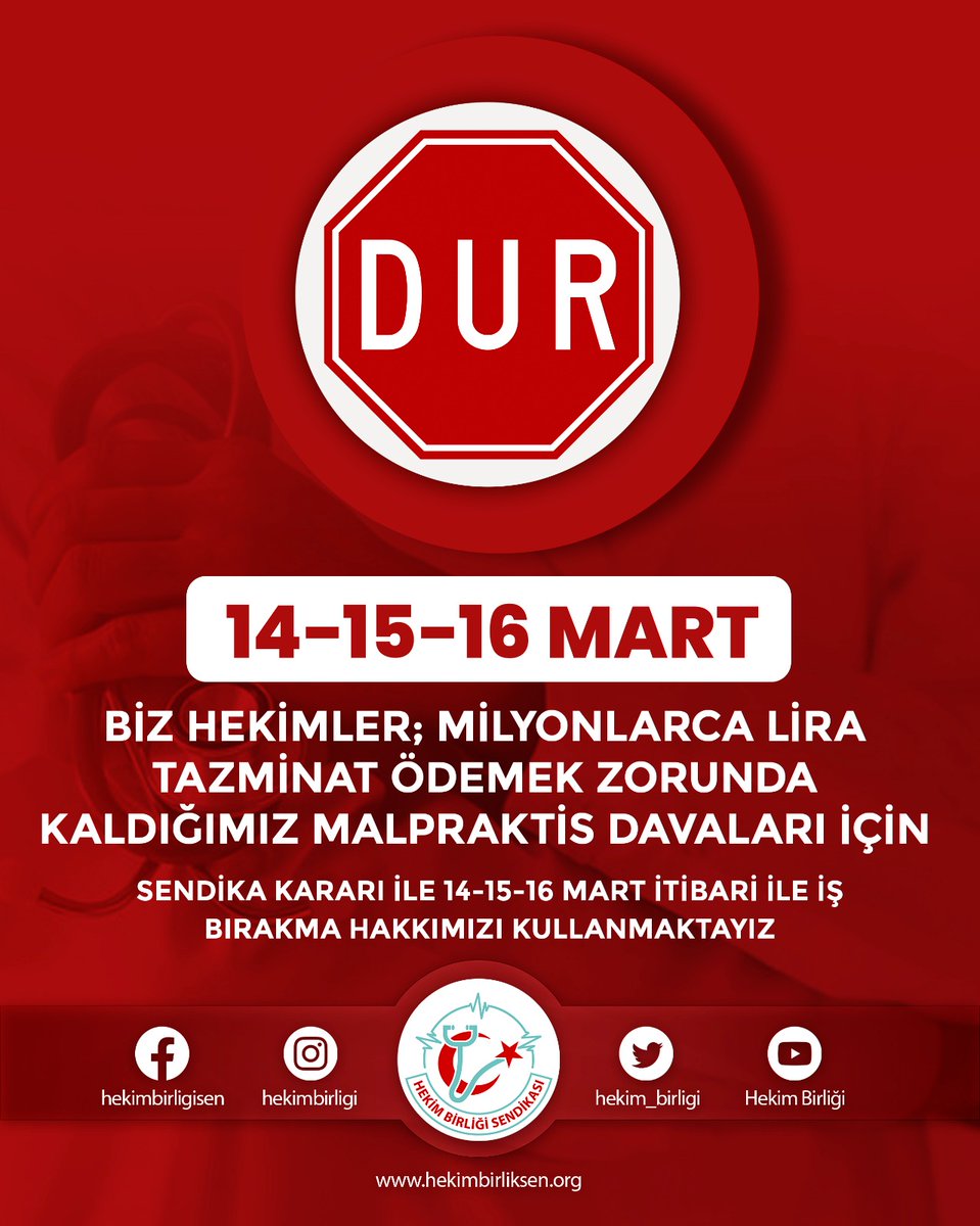 Hekim Birliği (@hekim_birligi) on Twitter photo 14 Martta Her Yer Duracak....
Gelin Birlik Olalım
<a href="/hekim_birligi/">Hekim Birliği</a>
#giderlersegitsinler
#gitmiyoruz
#hekimleriminyanındayım
#HekimlerGitmiyorHakkınıİstiyor
#hekimlerbirliktegüçlü
#isbırakmaanayasalhaktır
#hekimlerbirlikoldu
#hekimlertakiplesiyor
#HekimlerNedenEylemde 14 Martta Her Yer Duracak....
Gelin Birlik Olalım
<a href="/hekim_birligi/">Hekim Birliği</a>
#giderlersegitsinler
#gitmiyoruz
#hekimleriminyanındayım
#HekimlerGitmiyorHakkınıİstiyor
#hekimlerbirliktegüçlü
#isbırakmaanayasalhaktır
#hekimlerbirlikoldu
#hekimlertakiplesiyor
#HekimlerNedenEylemde