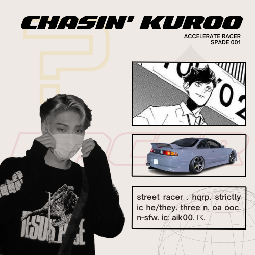 ⠀⠀⠀

⠀Spade 001 - Accelerate.☈
   Chasin' Kuroo intro. #hqrp
   like and rt to be mutuals.♤
⠀⠀⠀
⠀⠀⠀