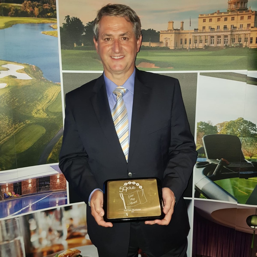 arabellagolfmca's tweet photo. At the @59clubeurope gala on Friday, 4th of March, we have received the gold flag for Golf Son Muntaner for the excellent golf experience we offer, both in service and facilities.
We would like to THANK our team who have made it possible for us to receive this prestigious award. https://t.co/Hj6Q9RtMbb