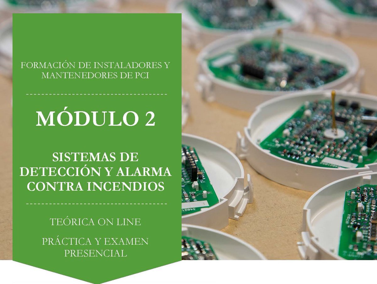 Cluster_Incendi's tweet photo. 🧐4/04/22. On line (8h+8h)
Curso de habilitación de #instalador y mantenedor de sistemas de #detección y #alarma de #incendios.
6a edició on line per aconseguir el certificat de competència professional per a sistemes de detecció i alarma d'incendis.
https://t.co/KCpjbPqxCC https://t.co/DVaI1SL8bZ