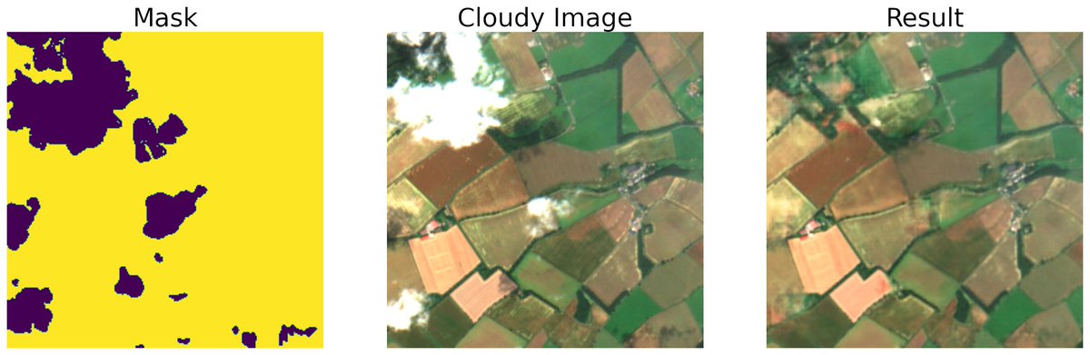 New discovery: Satellite cloud removal with Deep Image Prior github.com/cidcom/satelli…