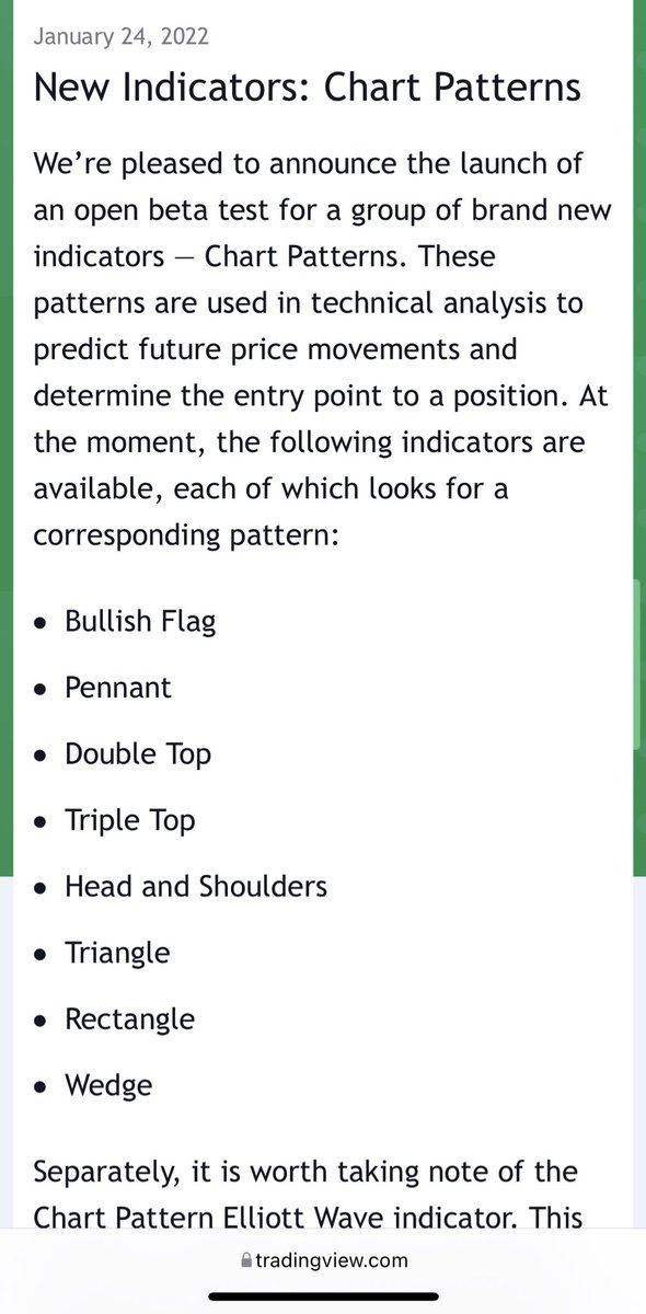 EnigmaFund's tweet photo. Soooo Who here loves #TA and using #Tradingview?
Y’all saw they released AUTO CHARTING yesterday?
Auto detecting famous patterns like :
#Elliottwave #BullishFlag #DoubleTops etc
@BigCheds @scottmelker @im_goomba @IncomeSharks @ZeroHedge_ @trader1sz https://t.co/YHU9CL85TQ
