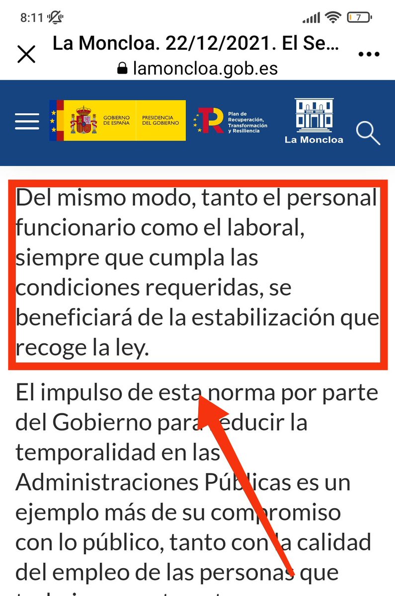 PATTAs___'s tweet photo. Sres. Cofiño, @AdrianBarbon cumplan con @desdelamoncloa

Ley 20/2021 concebida para la ESTABILIZACIÓN DEL PERSONAL FUNCIONARIO Y LABORAL QUE CUMPLA LAS CONDICIONES REQUERIDAS, ésto es, según preámbulo de la Ley en referencia a Sentencias TS, +5años TRABAJADORXS ABUSADXS
#fijezaya https://t.co/dodXVwfgar