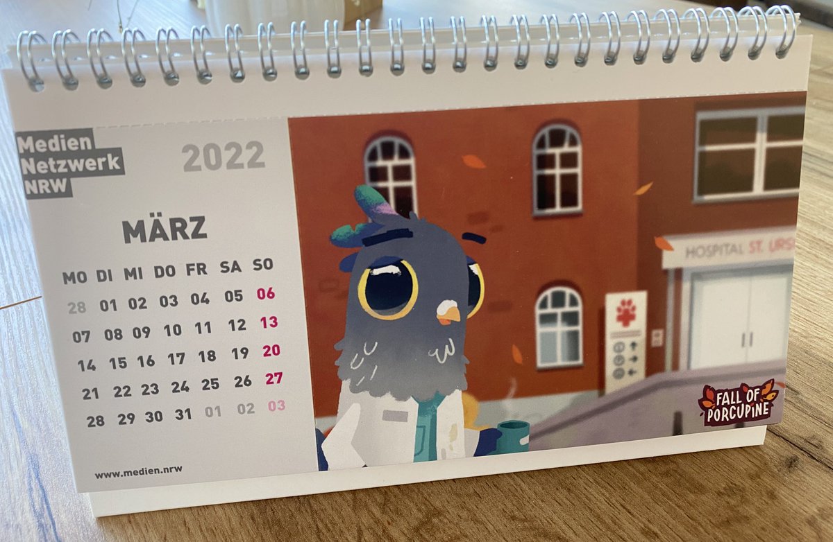 MedienNRW's tweet photo. Unser Kalenderblatt für März mit @FallOfPorcupine 🗓
#gameonNRW @BuntspechtGames #medienNRW https://t.co/eFPnlSXLph
