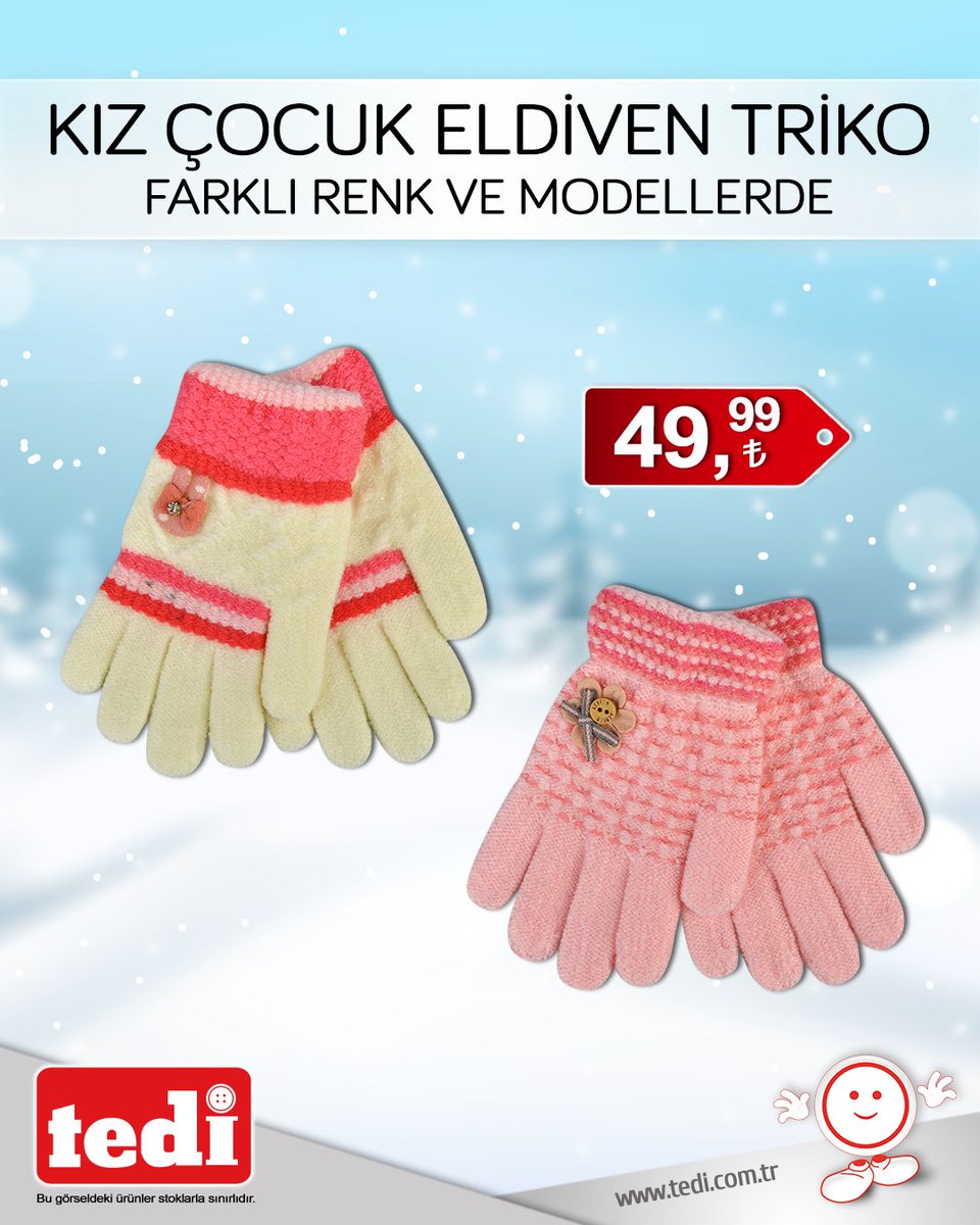 tedidiscount's tweet image. ⭐⛄️ Bereler, eldivenler ve daha fazlası… Hepsi şu anda Tedi’de! :) #tedi #tedidiscount #akıllıseçim #kaşkol #bere #karyağıyor