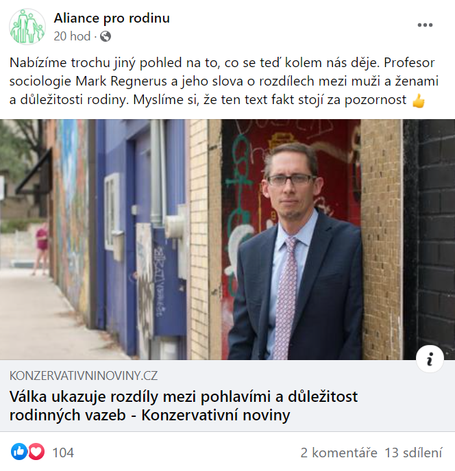 JsmeFer's tweet photo. Aliance pro rodinu má i teď na pilno. Promuje roadshow s diskreditovaným americký akademikem, který přijede do České republiky, aby prosadil falešnou studii o škodlivosti gay a lesbických rodin. "Jiný pohled" Aliance je pouze šíření ruských dezinformací a propagandy. Proč? /1 https://t.co/i0YAgxcPhF