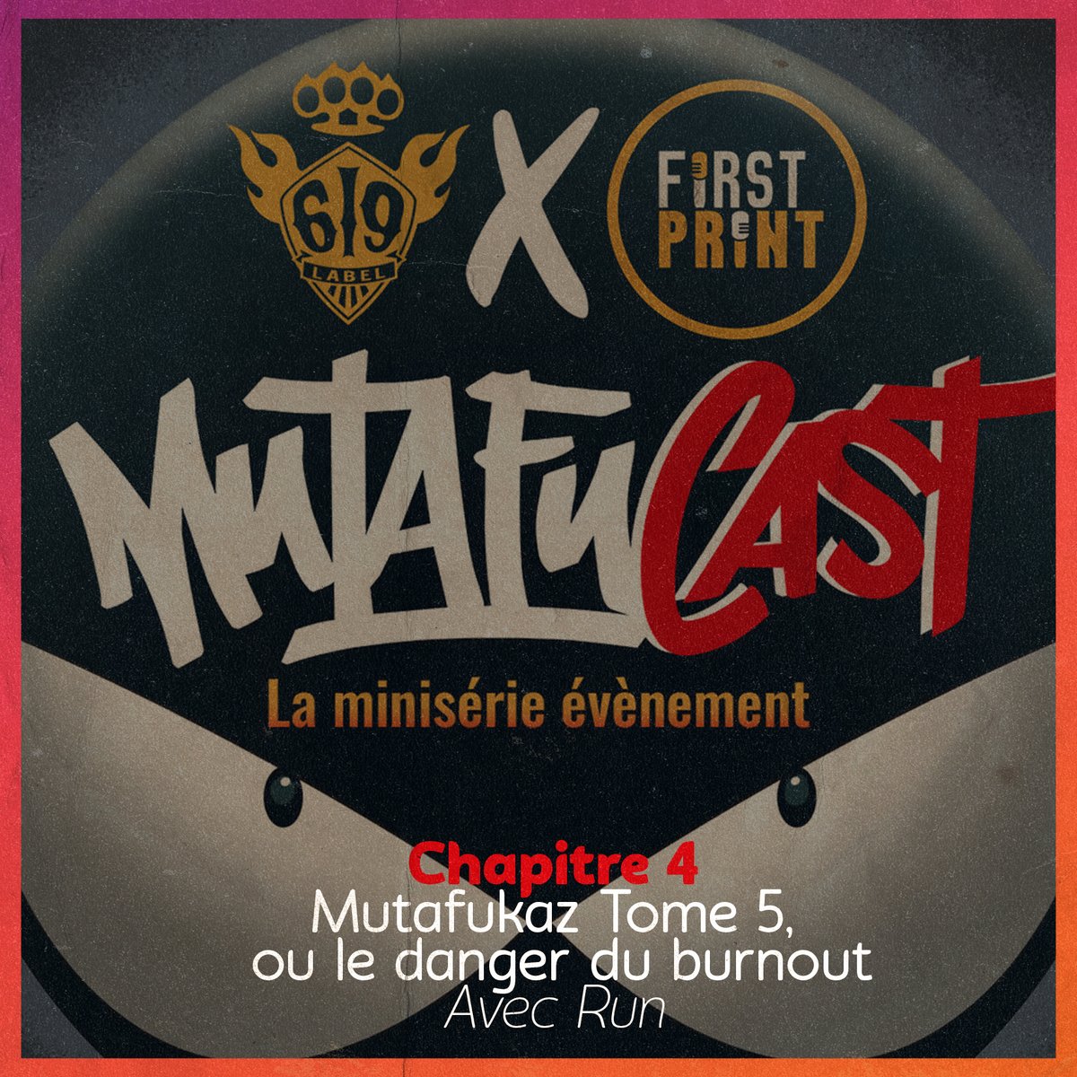 FirstPrintFRA's tweet photo. 🔥BREAKING PODCAST !!🔥

Le #Mutafucast est de retour !! Avec ce 5e épisode, @realMutafukaz nous explique tout ce qui a mené au 5e tome de #Mutafukaz ! (TW : deuil, burnout)

A écouter et partager sans modération !!

▶️https://t.co/CUOLnqXxo7 https://t.co/chtvE0SqCm