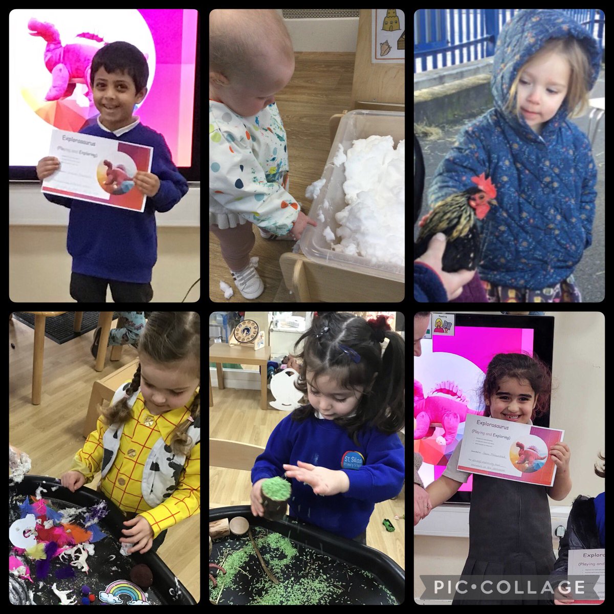 NurserySilas's tweet photo. A HUGE well done to this weekβs Explorasaurus winners! #characteristicsofeffectivelearning #COELdinos #engagement #playingandexploring https://t.co/EKXwQ6ALXG