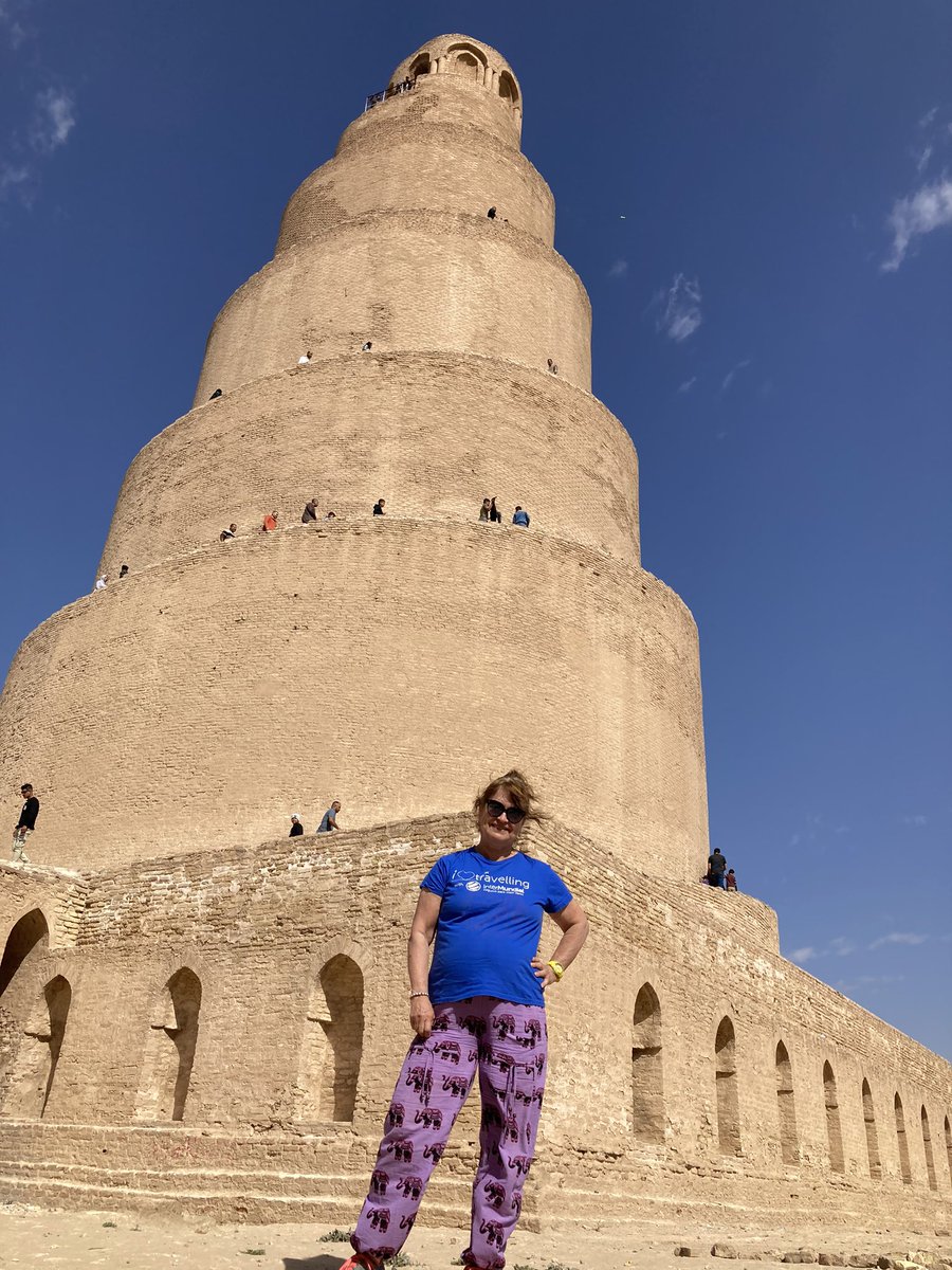mimochilamepesa's tweet photo. La torre en espiral de Samaara es en realidad el minarete de la gran mezquita q mando constrirbel califa de Bagdad cuando translado la capital administrativa de Bagdad a Samaara #irak #samaara #minarete #viajalibre https://t.co/buwl0hSY5T