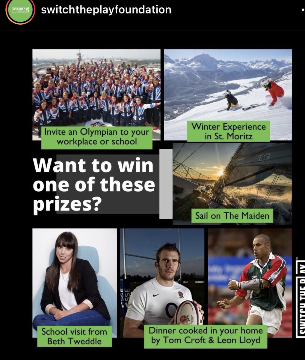 March 14th is last day to enter prize draw @ChancePrize and select @Switch_the_Play UK’s only charity helping us to empower Athletes in taking control of their future How to enter: 1. Click the link. 2. Make your donation. sportingchanceprizedraw.com/enter-draw-don… great prizes to be won