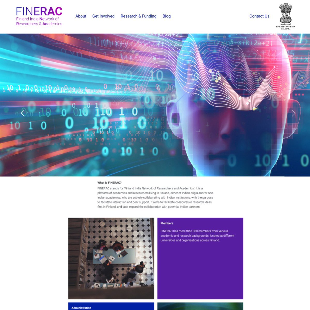 IndEmb_Fin's tweet photo. We are delighted to announce the launch of FINERAC – Finland India Network of Researchers and Academics website https://t.co/S2n1zXd906.

This website will function as a key platform for FINERAC. #finerac #academicnetwork #finland #india #research #researchandinnovation
@IndiaDST https://t.co/Cw7CRzPPEC