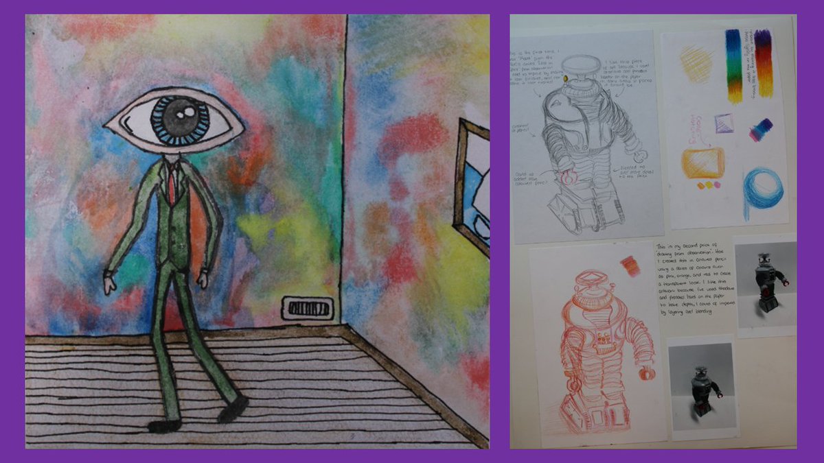 RhylHigh's tweet photo. Beautiful work from our Year 10 Art students! What amazing, talented children we have at RHS💜#TeamPurple #GoodBraveHealthyHappy https://t.co/VGRmY5iGkb