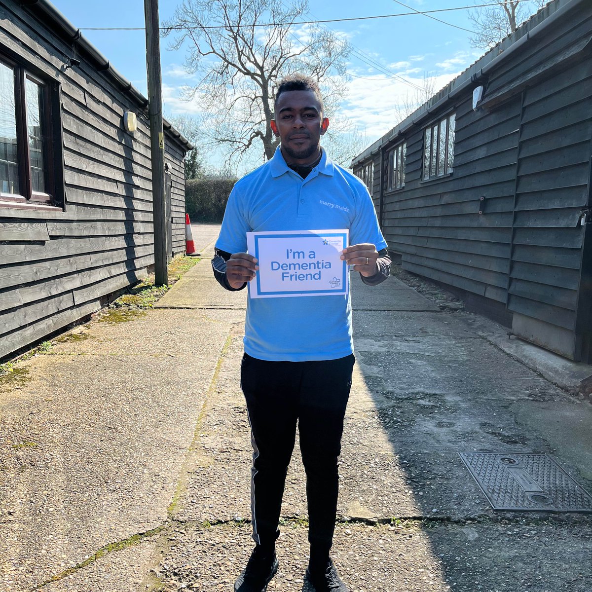 RampionL's tweet photo. Welcoming Hansley to the team! Hansley spent yesterday at the office doing his health and safety and dementia friendly training. Today he’s out learning the ropes with Alex. Good luck Hansley! 👍 #dementiafriendlly #westsussex #merrymaids #regularcleaning #deepcleaning https://t.co/Mq1JScFjsA