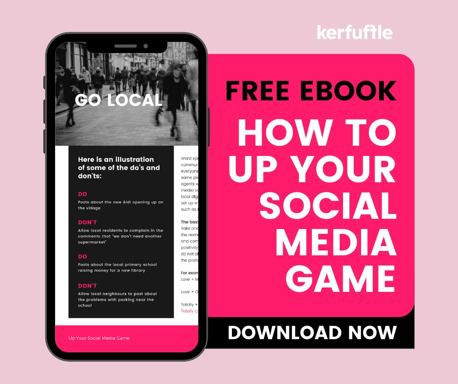 KerfuffleClub's tweet photo. Want to level up your social media game? If the answer is YES then download our latest ebook for FREE https://t.co/9AMxueAPts

#kerfuffleit #digitalmarketing #socialmediatips #propertyindustry #ebook https://t.co/bPO86lrJNs