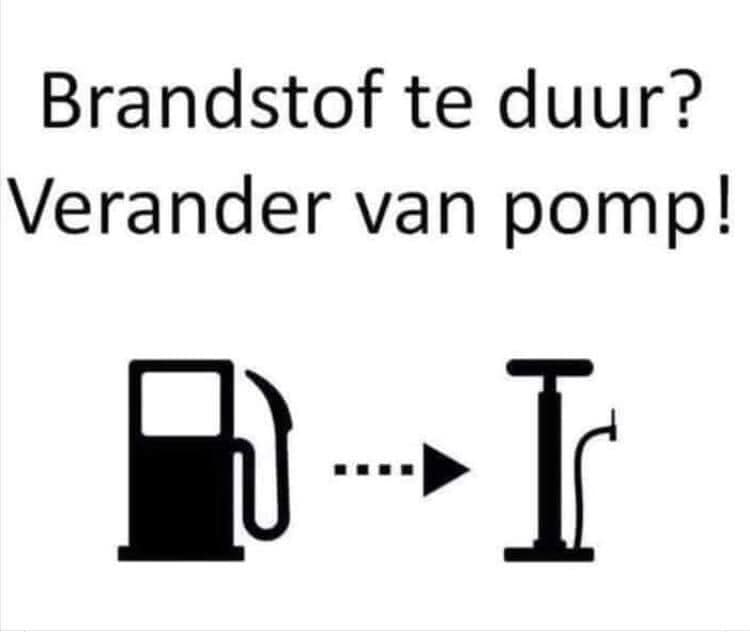 Brandstof te duur? Verander van pomp! Pak vaker de fiets en bespaar direct in je portemonnee. 🚵‍♀️🚴‍♀️🌞