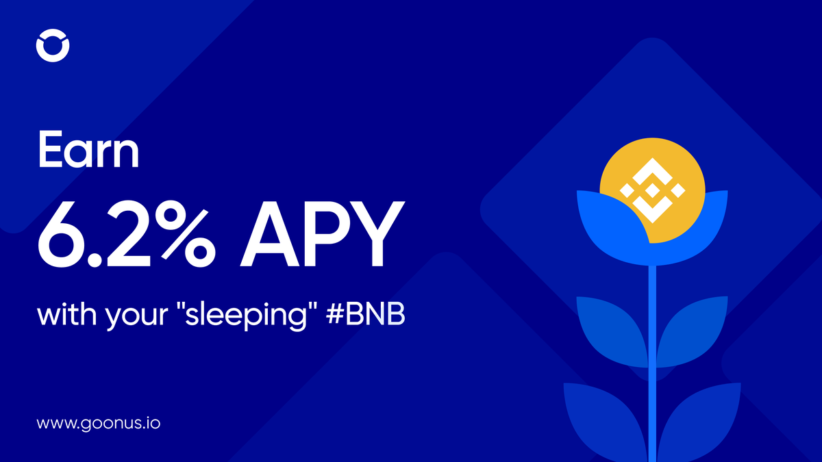 ONUSFinance's tweet photo. Earn 6.2% APY with your "sleeping" $BNB π₯±π€
User storing BNB on the #ONUS_app will earn 6.2% per year, ~0.0165% every day. Interest is paid daily to your account, calculated based on your BNB balances at 0:00 UTC+7 each day.
#Staking_Daily
π Try now: https://t.co/W5A9bMWRaj https://t.co/yNYaZ0g7Hl