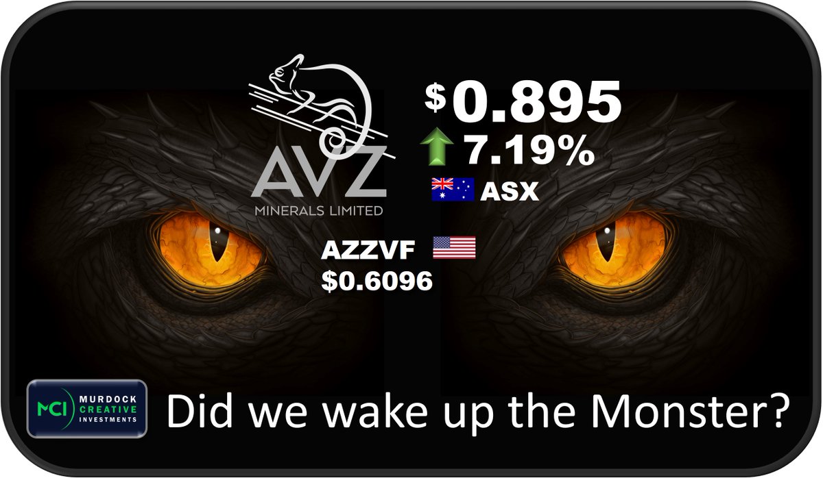 CreativeMurdock's tweet photo. GGRRRRrrrrr!! $AVZ 🇦🇺#ASX $0.895 ⬆️7.19% 🔥
@AvzMinerals 🦖
🦖MONSTER LITHIUM DEPOSIT
$AVZ focused on developing the #Manono #Lithium and #Tin Project located in the south of the Democratic Republic of #Congo (DRC) in #CentralAfrica.
#ManonoProject #Lithium #EV #Tin 😎👍🎯🦖 https://t.co/vpMHx5Id0i