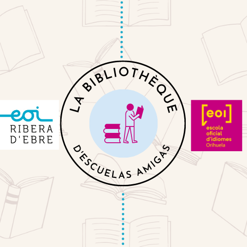 Gracias al proyecto La bibliothèque d'Escuelas amigas <a href="/en_escuelas/">ESCUELAS AMIGAS EN LÍNEA</a>  entre nuestros alumnos de Francés de B1 y los de <a href="/EoiEbre/">EOI Ribera d'Ebre</a> a través de <a href="/eTwinning_es/">eTwinning España</a> , pronto se podrá escuchar una reseña de algunos libros de nuestra biblioteca antes de cogerlos ecaneando el código QR impreso