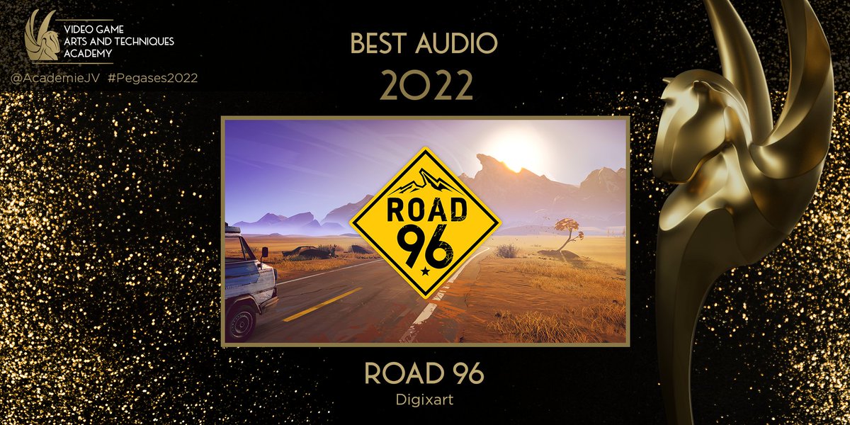 G4F Records | Video Game Music Label 🎶🎮 (@g4f_records) on Twitter photo #Road96 won the "Best Audio" award at the #Pegases2022 (French ceremony)!!
Bravo to <a href="/Digixart/">Tides of Tomorrow 🌊</a> and all the artists: <a href="/toxavanger/">The toxic avenger</a>, <a href="/listentococoon/">Cocoon</a>, <a href="/RobertParkerSWE/">Robert Parker</a>, <a href="/danielgaddmusic/">Daniel Gadd</a>, <a href="/VolkorX/">Volkor X</a>, <a href="/iamKalax/">Kalax</a>, S U R V I V E & <a href="/AlexyLaugier/">🎹Alexis Laugier 🎵</a>🎧Thanks everyone!
▶️idol.lnk.to/ROAD96 #Road96 won the "Best Audio" award at the #Pegases2022 (French ceremony)!!
Bravo to <a href="/Digixart/">Tides of Tomorrow 🌊</a> and all the artists: <a href="/toxavanger/">The toxic avenger</a>, <a href="/listentococoon/">Cocoon</a>, <a href="/RobertParkerSWE/">Robert Parker</a>, <a href="/danielgaddmusic/">Daniel Gadd</a>, <a href="/VolkorX/">Volkor X</a>, <a href="/iamKalax/">Kalax</a>, S U R V I V E & <a href="/AlexyLaugier/">🎹Alexis Laugier 🎵</a>🎧Thanks everyone!
▶️idol.lnk.to/ROAD96