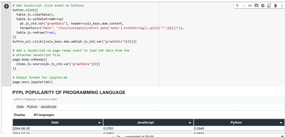 Epykure1's tweet photo. Another demo of component you could easily create on Python with Epyk and share on Google Colab Notebooks, #flask , #Django ...

https://t.co/EYr5a04hcF

#Python #Javascript #opensource #Html #CSS #webdevelopment https://t.co/32GgVWEM4i