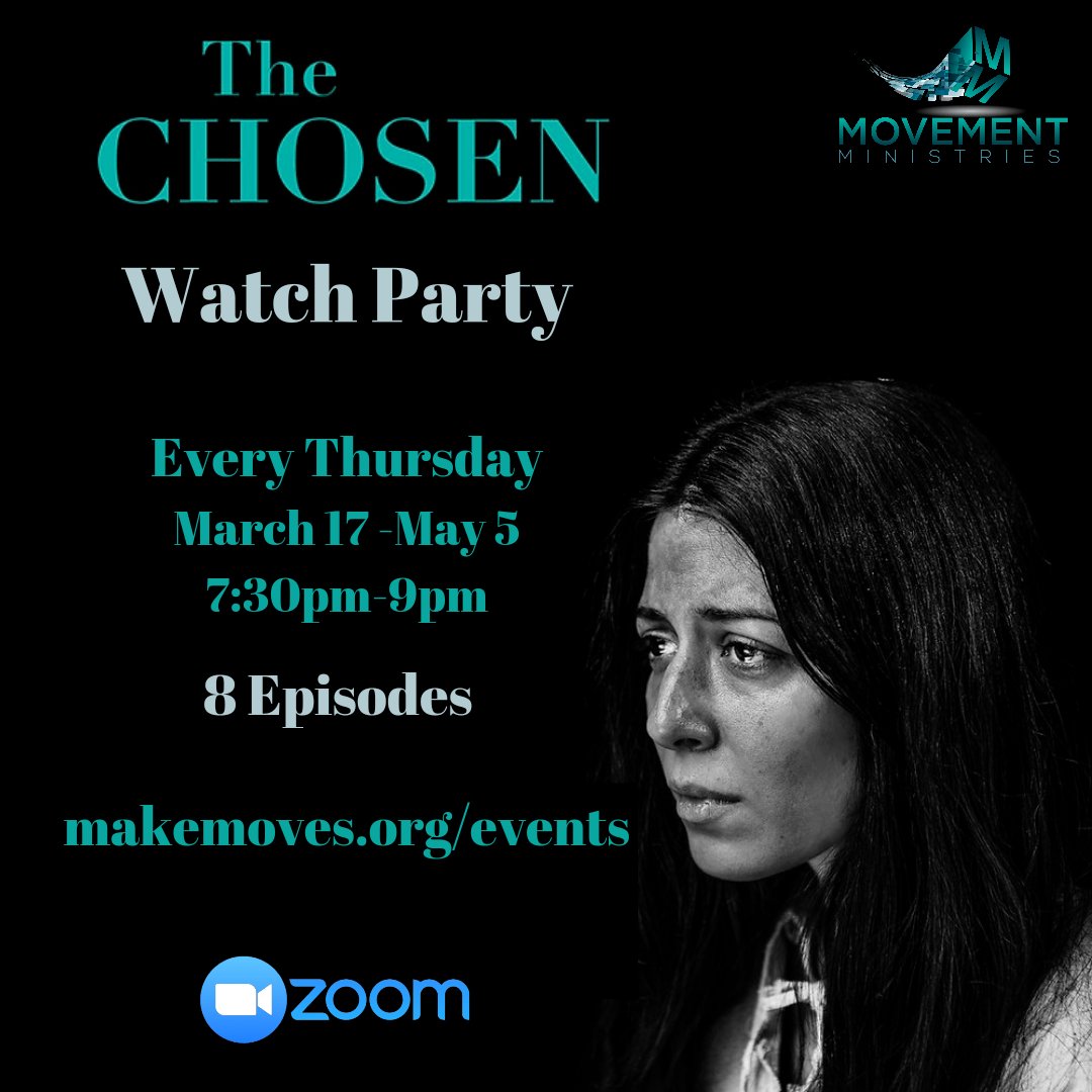 HamptonConway's tweet photo. Join us for The Chosen Watch Party!
https://t.co/833swH9pl3
#MovementMinistries #JesusWalks https://t.co/XVmjxfXWb1