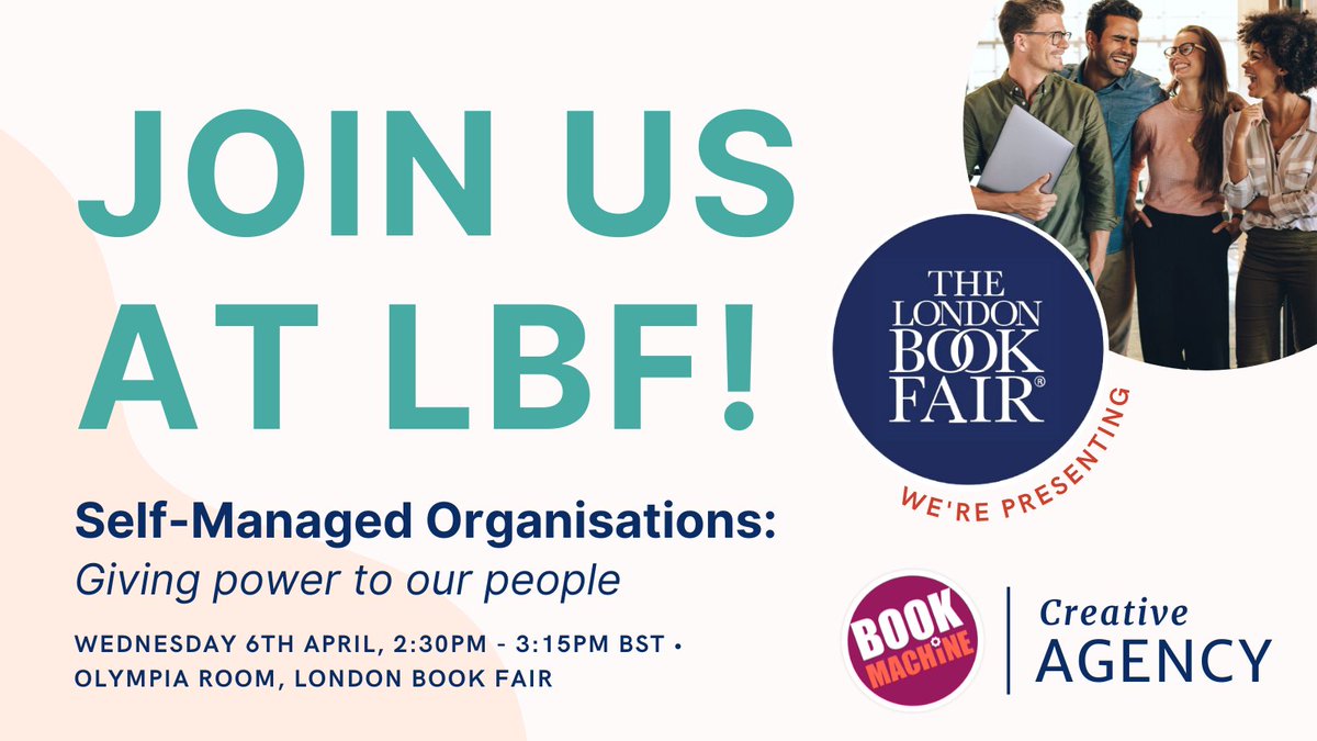 BookMachine's tweet photo. 👋See you at the @LondonBookFair! 

Together with guest speakers Jason Mitchell (@typefi), @has_many_books, @AliShawBristol, Anna MacLaren May (@bonnierbooks_uk), @kikamiller and @uttalla, we'll be discussing giving more power to our people: https://t.co/zWB5stnRIK

#LBF2022 https://t.co/YZYIYAYbCy