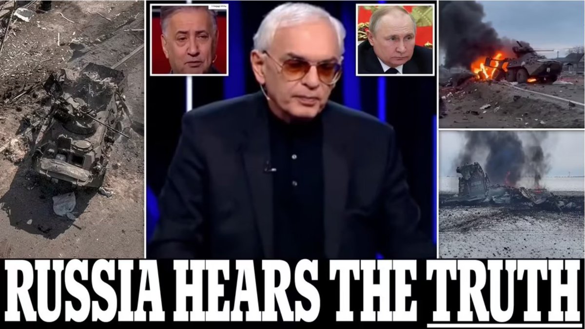 Russian state television DEFIES Putin's propaganda edict and broadcasts criticism of the war in Ukraine trib.al/WuLELBT