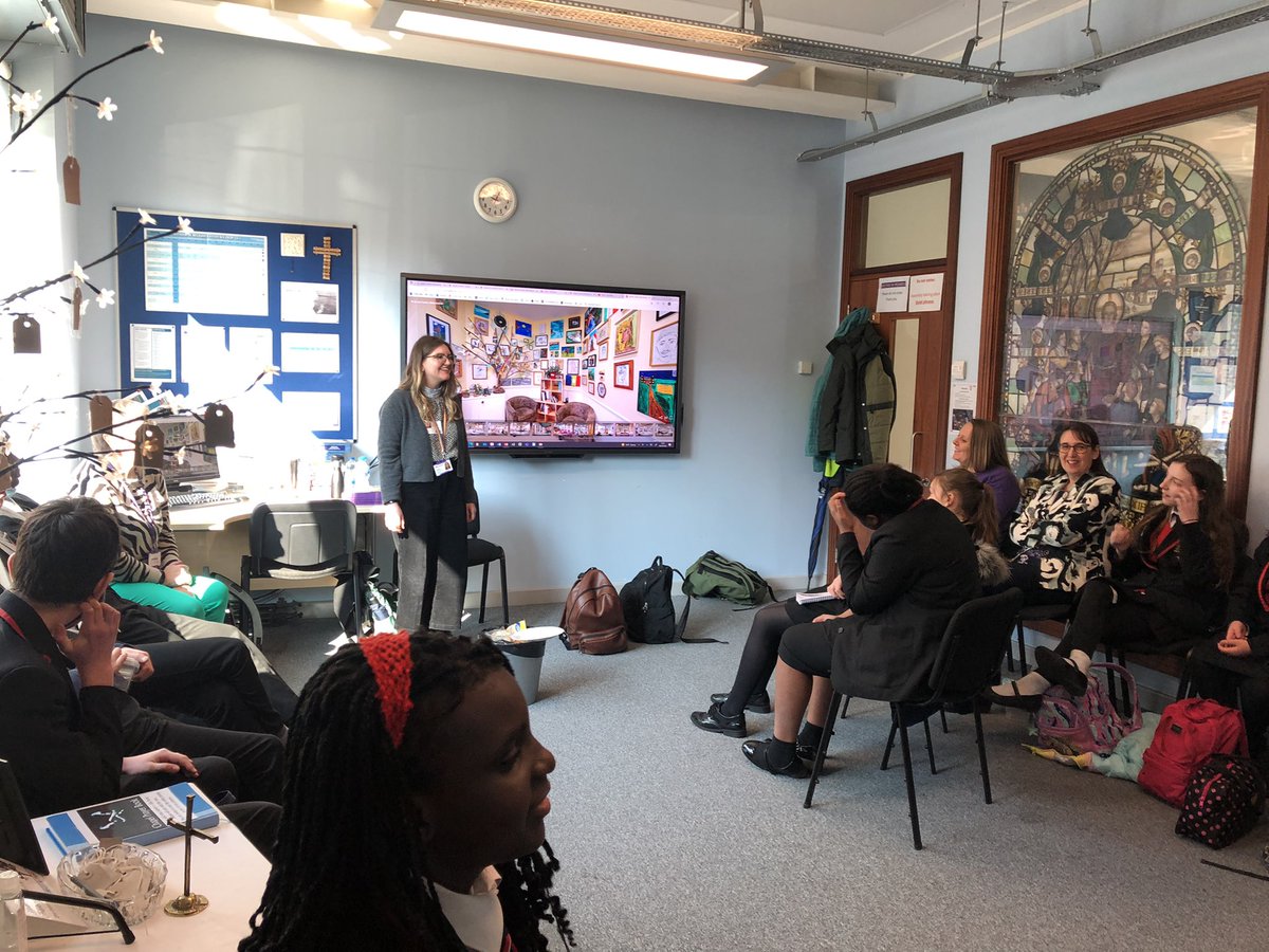 TrinityHighChap's tweet photo. Thanks to Kayleigh and Claire from @BoothCentre for this week’s visit to our Christiana Unions. As part of our ‘Embracing Justice’ theme for Lent, our CU is committing to support The Booth Centre’s invaluable work with homelessness in Manchester #TrinityTogether https://t.co/9jlXUz8pVe