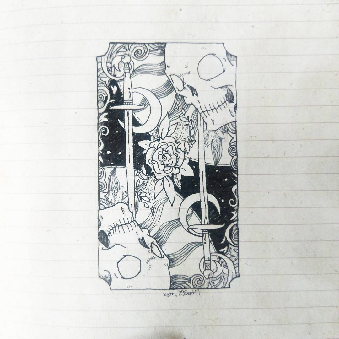 xethTM's tweet photo. Commencing photo dump (1/6):
I guess this was a series I started in 2017 but just got around to finishing it because of reasons...
#TarotSeries https://t.co/b19G1MNWzg