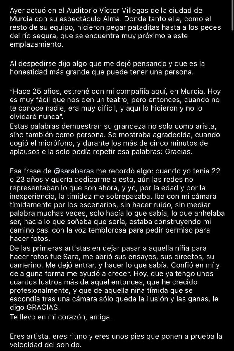 Gracias 
<a href="/sarabaras/">Sara Baras</a>