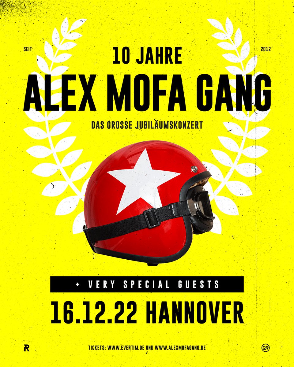 10 Jahre Alex Mofa Gang - das große Jubiläumskonzert!!! Tickets ab sofort erhältlich. #Hannover #amg10
