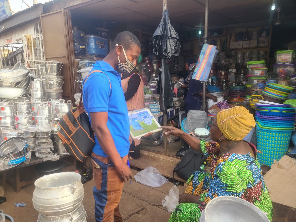 StoneFamilyFdn's tweet photo. Great day in Tamale yesterday with the SamaSama sales team - bringing safe #sanitation to rural #Ghana through a #marketbasedsolution - thanks @iDEorg for showing us the excellent work. 
#sanitationmarketing #sdg6 #socent https://t.co/8RY5jrLEPq
