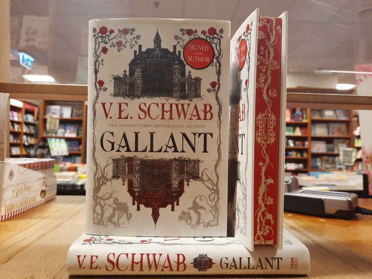 Signed copies of 'Gallant' by V.E. Schwab have arrived in store and they are gorgeous! Come and grab your copy today! @TitanBooks