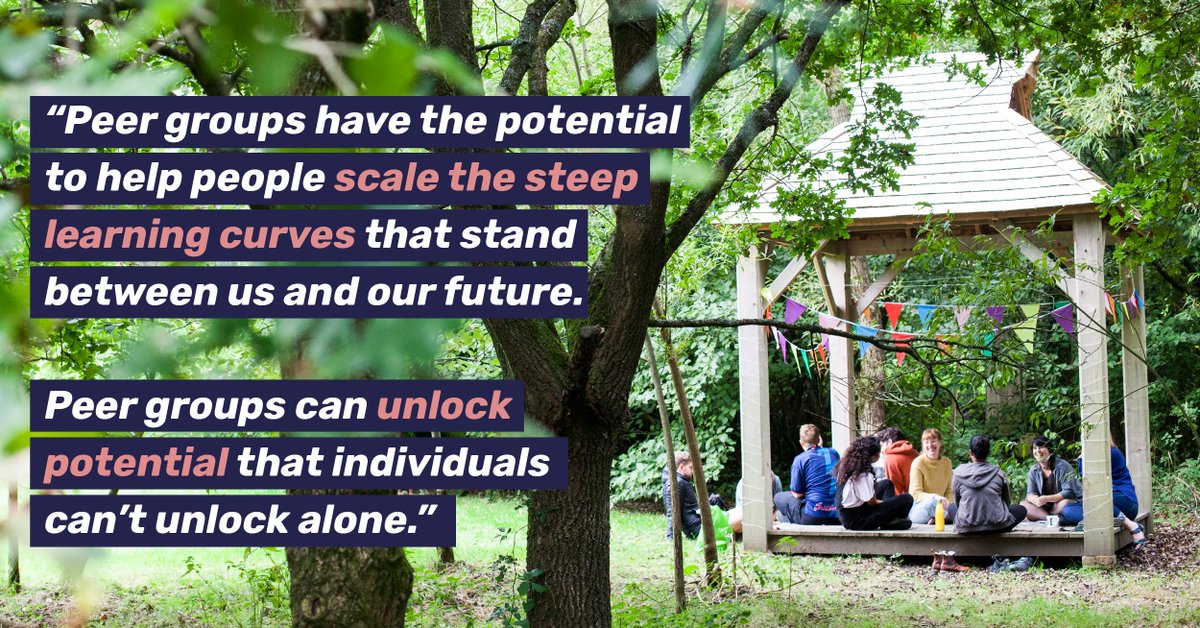 Huddlecraft's tweet photo. We want to see a world where everyone, everywhere can put their purpose to the power of their peers.

To help pollinate this future, we created Huddlecraft 101: a 3 day training in how to apply cutting-edge peer-powered practice to your goals 🐝

For more: https://t.co/vKtz5kA1Xh https://t.co/blO2n71aoX