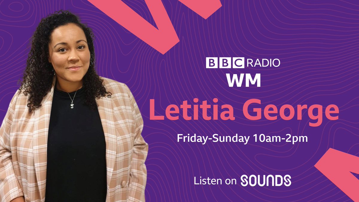 Letitia George is on the way from 10am...

Coming up today:

*Mind Body Soul with the founder of <a href="/FemxPeriod/">FemX Period Tracker</a> 
*This week's recipe from <a href="/Chef_Nitisha/">Nitisha Patel</a> 
*Find out why Solihull Moors fans are getting ready for a BIG walk

Call 08081 00 99 56

Listen live - bit.ly/3vSRHwA