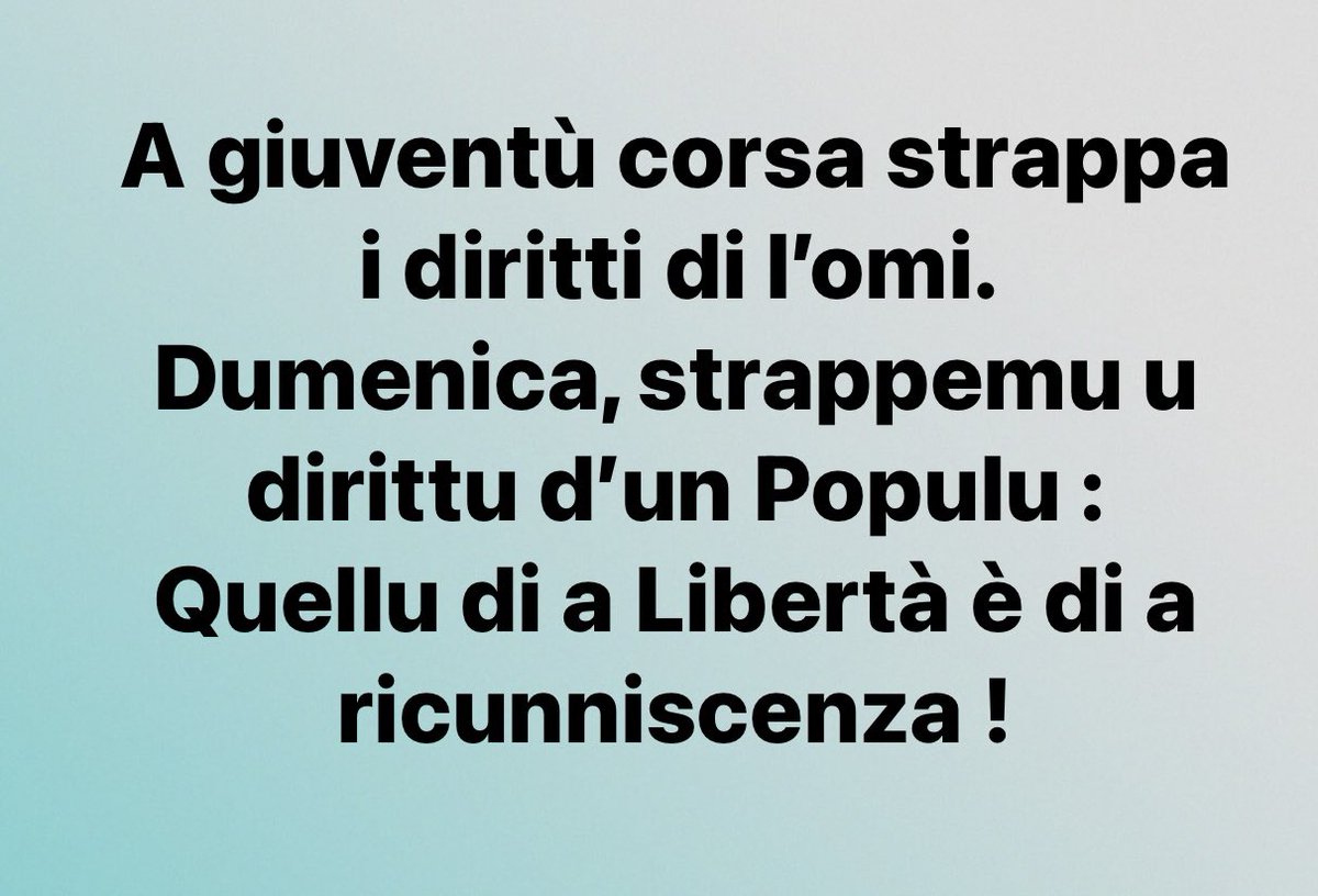 SaveriuL's tweet photo. Quelques jours de mobilisation de la jeunesse et une manif ont peut-être réussi à reposer le « problème corse ». Reste « la solution politique », de la vérité et de la justice pour Yvan, de la libération de tous les prisonniers politiques et de la reconnaissance du Peuple Corse. https://t.co/8ouOKWvsAO