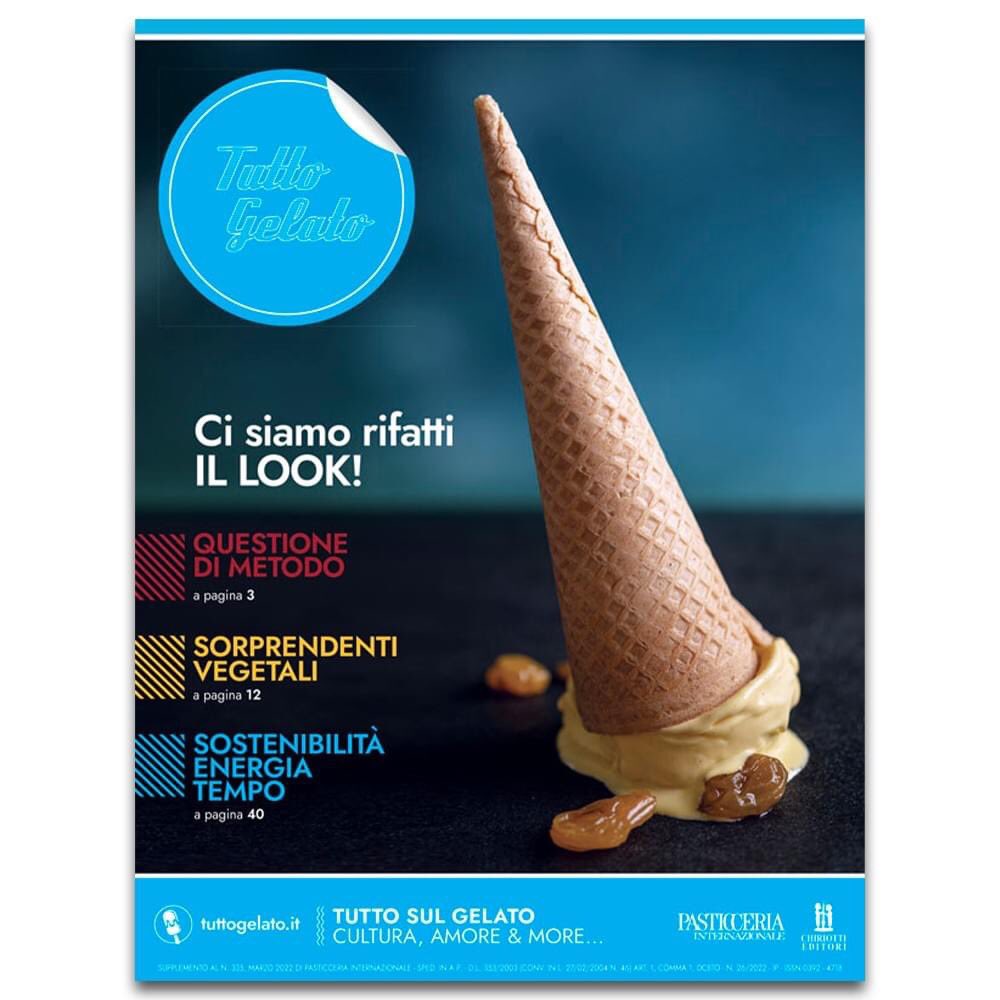 Nuovo look!! e non solo 💙
I contenuti non fanno che arricchirsi e diventare più approfonditi. shop.chiriottieditori.it📲 tuttogelato.it
🍨Questione di metodo
🍦🌱Sorprendenti vegetali
🍧🌏Gelato italiano nel mondo