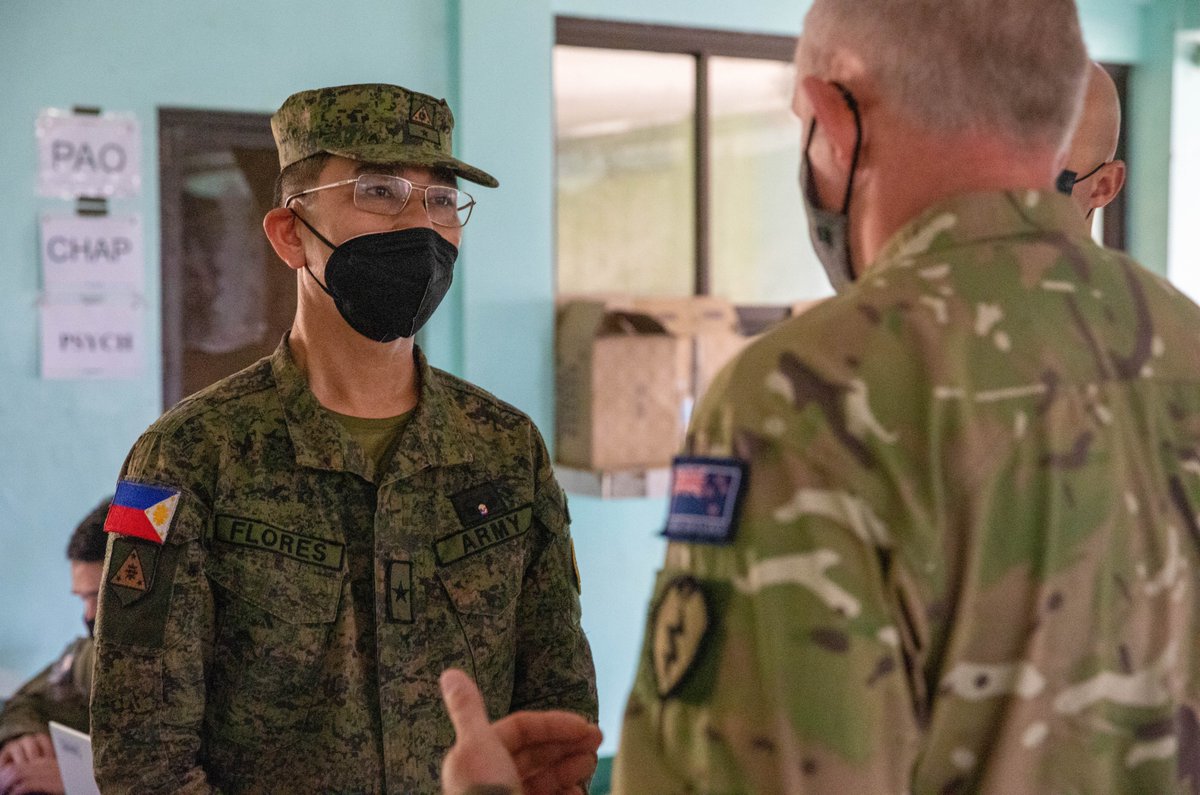 Philippine Army Brig. Gen. Alvin Flores, Exercise Director, toured @USARPAC's #Salaknib 2022 forward headquarters at Fort Magsayay, Nueva Ecija, Philippines March 10, 2022. Our partnerships make us collectively stronger and help maintain a #FreeandOpenIndoPacific.
