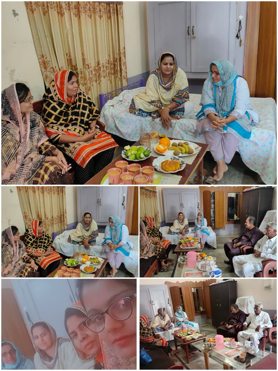 ParhyarSajida's tweet photo. مرڪز طرفان سنڌياڻي تحريڪ جي مرڪزي ادي صدر سڀاني ڏاھري، عوامي تحريڪ جي مرڪزي جوائنٽ سيڪريٽري ادي ماھنور ملاح، سنڌي گرلس اسٽوڊنٽ تحريڪ جي مرڪزي آرگنائيزر ساجده پرھياڙ،سائين راشد دائودپوٽو ۽ سائين لال جروار طرفان اتر جي دوري دوران لاڙڪاڻي۾ ادي حفيظ راھوجو جي گھر سندس والد صاحب جي https://t.co/e2953PspLK