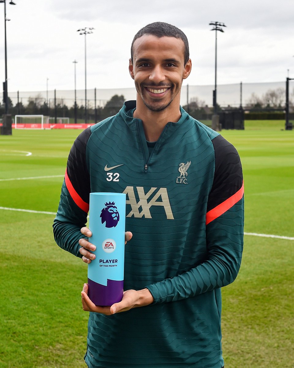 Joel Matip ❤

The @PremierLeague Player of the Month for February 👏