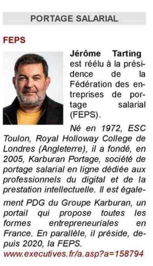 FEPSemploi's tweet photo. Jérôme Tarting est réélu à la présidence de la @FEPSemploi avec un mandat clair : poursuivre son action pour la reconnaissance du #portagesalarial comme outil des politiques de l’#emploi par l’ensemble des acteurs institutionnels, économiques et syndicaux. https://t.co/DpMmYkMPys