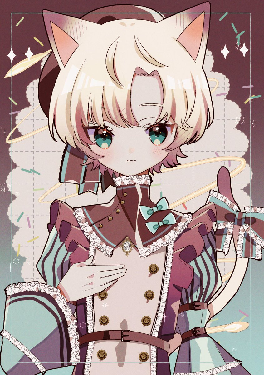 animal ears cat ears 1boy tail male focus cat tail blonde hair  illustration images