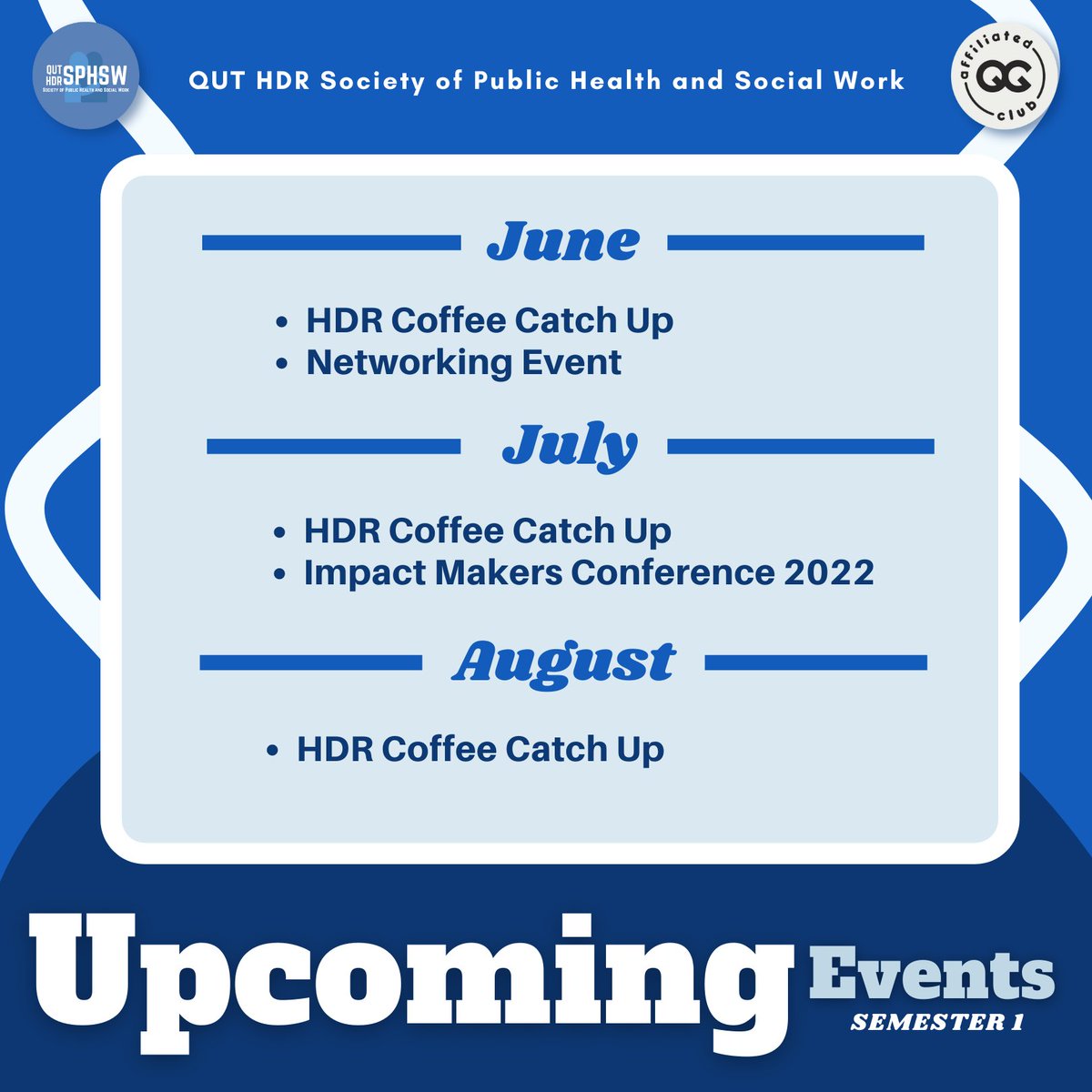 quthdrsphsw's tweet photo. Here's our main upcoming events for Semester 1, 2022! https://t.co/AkWQYPtmCZ