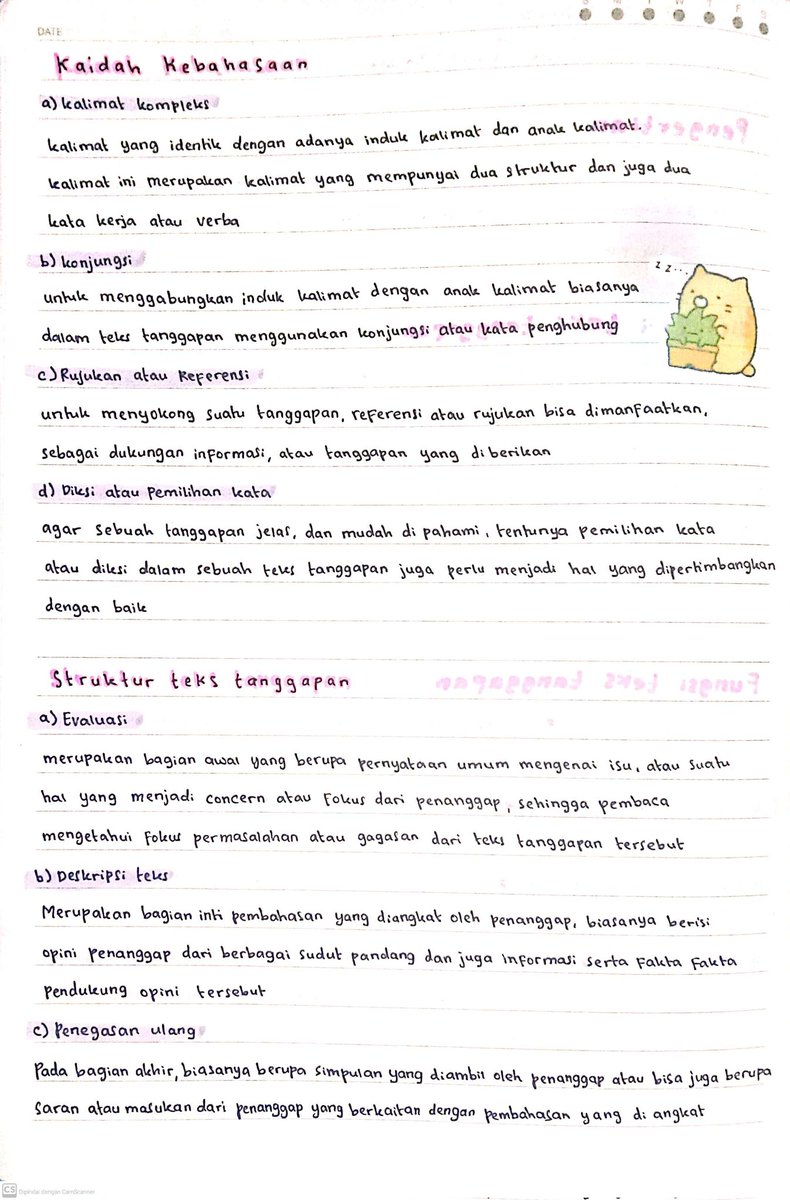 prettylovesse's tweet photo. catatan bahasa indonesia kelas 9 semester 2
materi tentang 
[teks tanggapan] https://t.co/fEZI0GoRn0