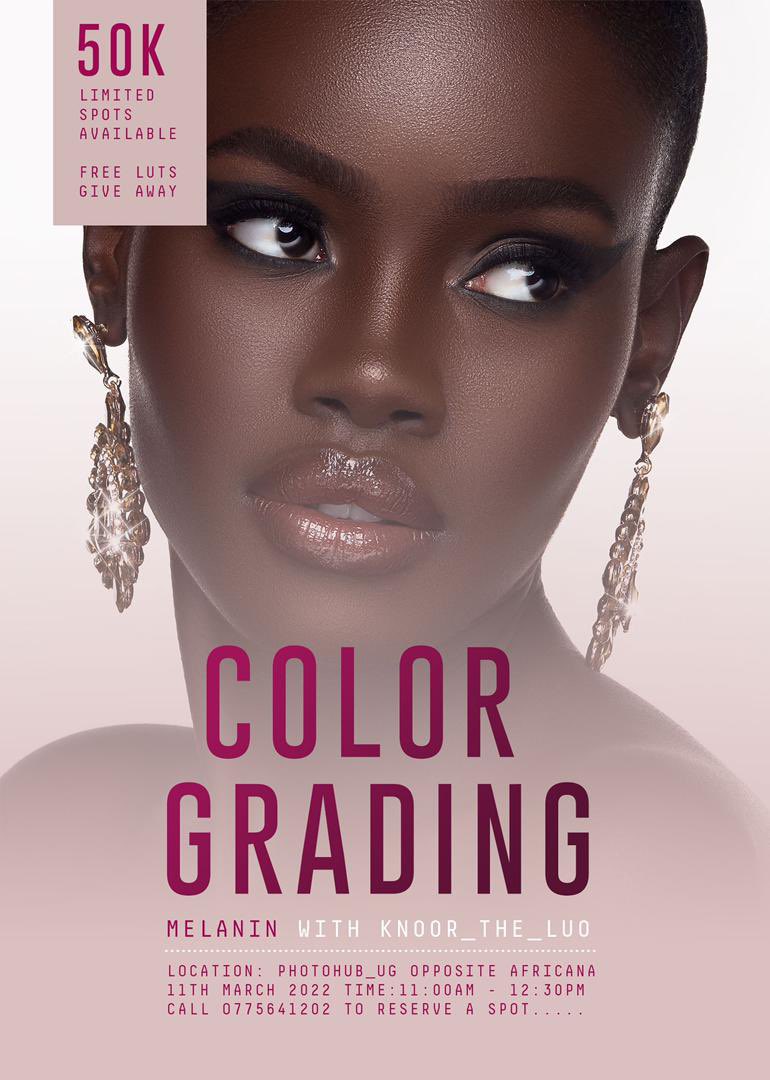 PhotoHub_UG's tweet photo. Happening Now... Color grading MasterClass by retoucher &amp; Photographer Knoor Okullo. https://t.co/LB84t3Cq8s